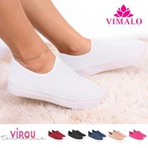 Tênis feminino slip on shoes sola expandida super leve e flexível sh-05