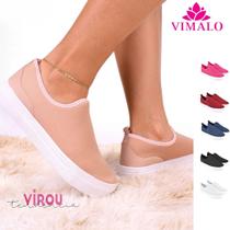 Tênis feminino slip on shoes sola expandida super leve e flexível sh-05