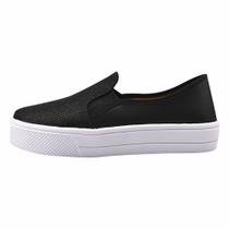 Tenis feminino slip on tenis com brilho sapatilha sem cadarco sapato