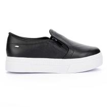 Tênis Feminino Slip On Zíper Odin Preto Dakota G9001-0003