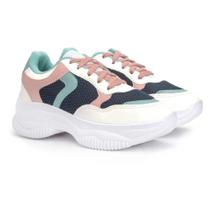 Tênis Feminino Sneaker Chunky Colors Plataforma Lançamento - Clara MAria