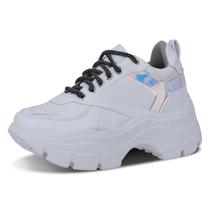Tênis Feminino Sneaker Chunky Solado Alto Branco