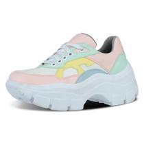 Tênis Feminino Sneaker Plataforma Estilo Blogueira Casual Tênis Feminino Sneaker Plataforma Estilo Blogueira Casual