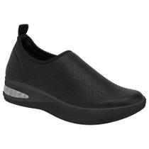 Tênis Feminino SoftStep Anabela Preto Incolor Piccadilly 940001-11