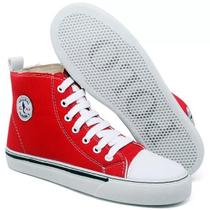 Tênis Feminino Star Cano Alto Casual Basico de Amarrar Classico All Confortavel Tamanho 38 Tênis Feminino Star Cano Alto Casual Basico de Amarrar Classico All Confortavel Tamanho 38