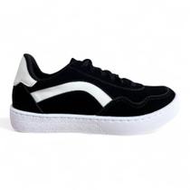 Tênis Feminino Sued Cadarços Confortável Santinelli