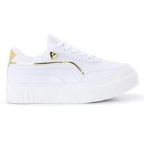 Tênis feminino tênis Casual Feminino Coração Dourado Sintético Envio Rápido Tênis feminino tênis Casual Feminino Coração Dourado Sintético Envio Rápido
