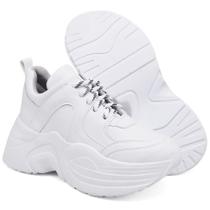 Tênis Feminino Tratorado Sneaker Chunky Classico Sola Alta (Th189-190-191-192-193)