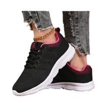 Tênis Feminino Ultra Respirável Em Micro Rede Confortável Com Forro Multifuncional Sapato Macio