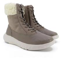 Tênis Feminino Usaflex Cano Médio Abotinado Botinha Couro