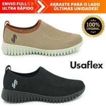 Tênis Feminino Usaflex Slip On Ortopédico Calce Fácil Macio e Confortável Original - Usalflex Tênis Feminino Usaflex Slip On Ortopédico Calce Fácil Macio e Confortável Original - Usalflex