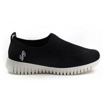 Tênis Feminino Usaflex Slip On Preto - AE2208