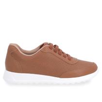 Tênis Feminino Usaflex UC0702 Cadarço Elastico Em Couro Tênis Feminino Usaflex UC0702 Cadarço Elastico Em Couro