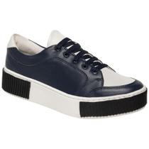 Tênis Feminino Vegano Premium Floater Azul Navy/Off White 3001