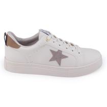 Tênis Feminino Via Marte 082-003 cadarço casual Tênis Feminino Via Marte 082-003 cadarço casual