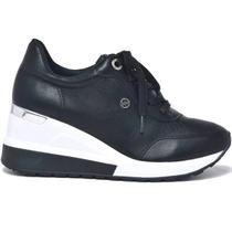 TENIS FEMININO VIA MARTE 22-9207 Sneaker Anabela Salto