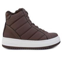 Tênis Feminino Via Marte Abotinado Cinnamon Marrom - 306-003