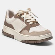 Tênis Feminino Via Marte Branco Off Plataforma Caixa Alta Confortável Original