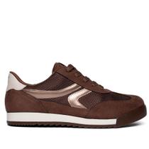 Tênis Feminino Via Marte Camurça Flatform Marrom