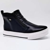 Tênis Feminino Via Marte Casual Cano Alto Ziper 030-002