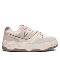 Tênis Feminino Via Marte Casual Napa Nobuck Off White/Bege