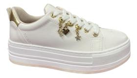Tenis Feminino Via Marte Casual Pingente Lancamento 093-009