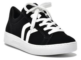 Tênis feminino via marte Casual preto branco 064-001