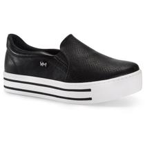 Tênis Feminino Via Marte Casual Slip On Preto 0238601 Tênis Feminino Via Marte Casual Slip On Preto 0238601