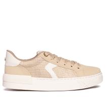 Tênis Feminino Via Marte Flat Bege Off White/Dourado Tênis Feminino Via Marte Flat Bege Off White/Dourado