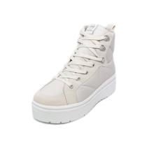 Tenis Feminino Via Marte Flatform Abotinado REF: 22-7401 NOBUCK-NYLON