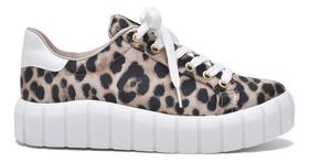 Tenis Feminino Via Marte Flatform Animal Print