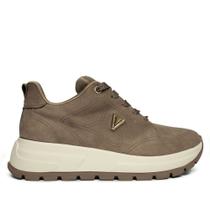 Tênis Feminino Via Marte Flatform Camurça Marrom Claro Tênis Feminino Via Marte Flatform Camurça Marrom Claro