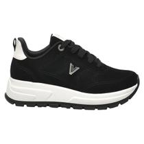 Tênis Feminino Via Marte Jogging Anabela Tênis Chunky Preto
