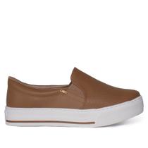 Tênis Feminino Via Marte Napa Calce Fácil Marrom/branco