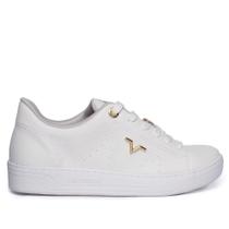 Tênis Feminino Via Marte Napa Enfeite Lateral Branco Tênis Feminino Via Marte Napa Enfeite Lateral Branco