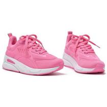 Tênis Feminino Via Marte Solado Alto 4CM Confort Pink