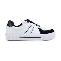 Tênis Feminino Vizzano Branco e Preto - 1307