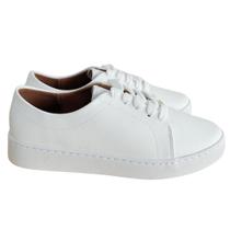 Tênis Feminino Vizzano Branco Liso Básico Casual Confortável 1214205