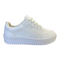 Tenis Feminino Vizzano Casual Básico Retrô Plataforma Pelica 1389.101 Branco
