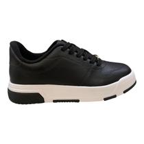 Tenis Feminino Vizzano Casual Plataforma Amarração Básico 1455.100 Preto