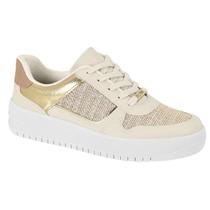 Tênis Feminino Vizzano Casual Plataforma Pelica Metalizado Premium Conforto