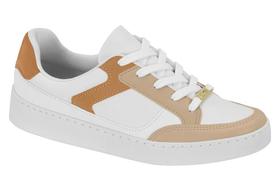 Tênis Feminino Vizzano Pelica Casual Basico Bicolor Branco Estiloso
