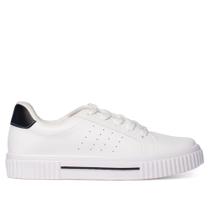 Tênis Feminino Vizzano Pelica Detalhe Metalizado Branco/Preto