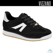 Tênis Feminino Vizzano Preto Detalhes Brancos Estiloso Confortável