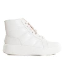 Tênis Feminino Zariff com Pelo Off White