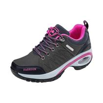 Tênis Femininos Confortáveis e Respiráveis com Plataforma Fashion Com Cadarços Sapatos Casuais