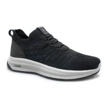 Tênis Ferricelli Masculino Knit Etron Dual Density - Preto