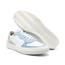 Tênis FG Feminino Casual Básico Confortável Azul/branco