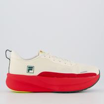 Tenis Fila Aero Skyfoam Bege e Vermelho Tenis Fila Aero Skyfoam Bege e Vermelho
