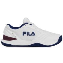 Tênis Fila Axilus 3 - Clay Saibro - Branco e Marinho Tênis Fila Axilus 3 - Clay Saibro - Branco e Marinho